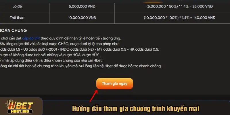 Hướng dẫn tham gia ưu đãi để nhận thưởng