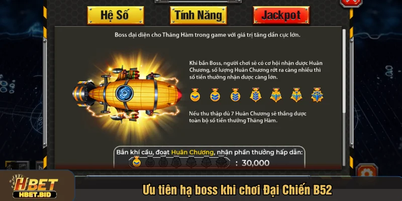 Ưu tiên hạ boss khi chơi Đại Chiến B52